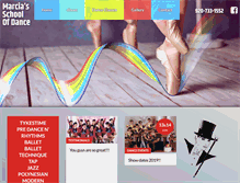 Tablet Screenshot of marciasschoolofdance.com